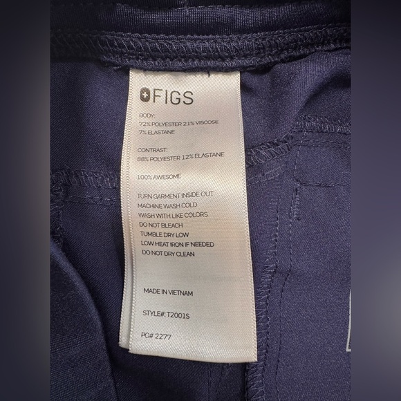 Figs Scrub Pant Men Size Large/Short Blue Axim Cargo Technical Collection T2001S - Picture 6 of 11